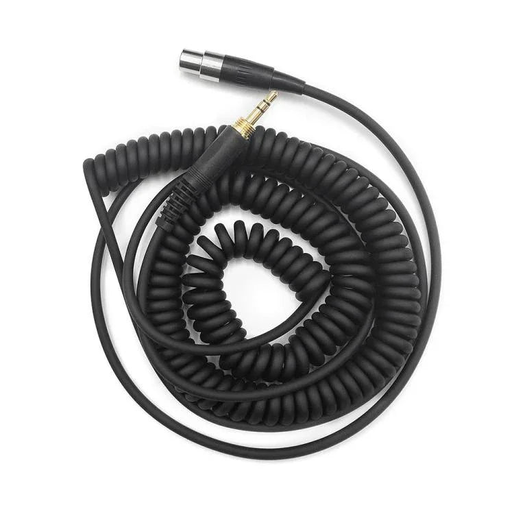 Cabo de auscultadores com ficha de 6,35mm para AKG Q701 Q702 K712 K240, mola de 1,5-4,5m, 3m direito