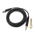 Cabo de auscultadores com ficha de 6,35mm para AKG Q701 Q702 K712 K240, mola de 1,5-4,5m, 3m direito