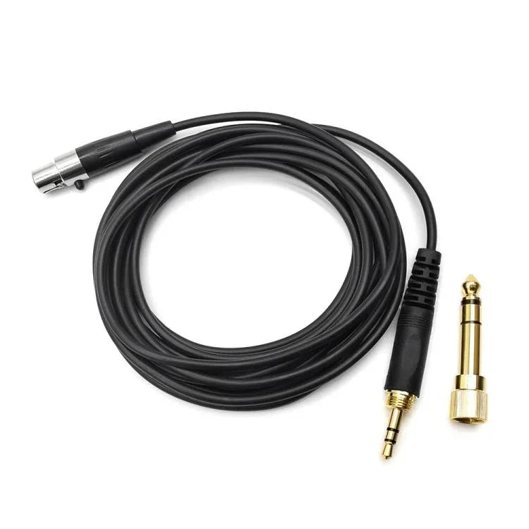 Cabo de auscultadores com ficha de 6,35mm para AKG Q701 Q702 K712 K240, mola de 1,5-4,5m, 3m direito