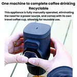 Cafeteira Portátil Manual para Casa e Viagem, Máquina de Café de Prensa