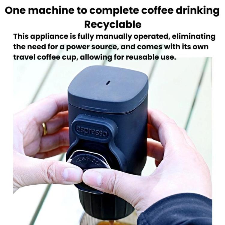Cafeteira Portátil Manual para Casa e Viagem, Máquina de Café de Prensa