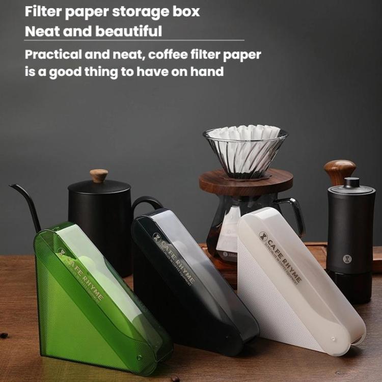 CAFE RHYME Suporte para Filtro de Papel à Prova de Pó com Tampa, Caixa para Filtro de Café