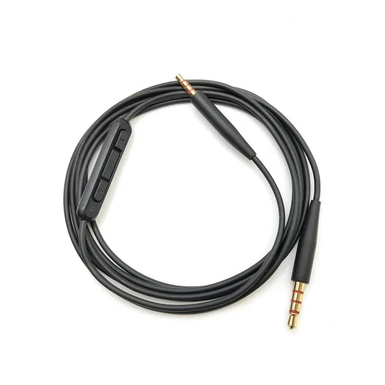 Cabo de áudio para auscultadores BOSE QC25 / QC35 / SoundLink OE2 com microfone incorporado, 1,4m