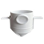 Filtro de Café Portátil Sem Papel, Copo com Filtro de Gotejamento, Cone, Branco, Preto, Preto com Base, Branco com Base