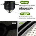 Filtro de Café Portátil Sem Papel, Copo com Filtro de Gotejamento, Cone, Branco, Preto, Preto com Base, Branco com Base