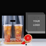 Sacos Descartáveis para Chá com Leite e Café para Takeaway, 100 sacos por pacote, Copo Único 90mm 700ml, Copo Único 98mm 700ml, Copo Duplo 90mm 700ml, Copo Duplo 98mm 700ml, Copo Overlord 120mm 1000ml