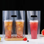 Sacos Descartáveis para Chá com Leite e Café para Takeaway, 100 sacos por pacote, Copo Único 90mm 700ml, Copo Único 98mm 700ml, Copo Duplo 90mm 700ml, Copo Duplo 98mm 700ml, Copo Overlord 120mm 1000ml