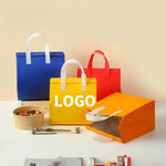 Saco Térmico para Takeaway de Papel de Alumínio, 50 Sacos por Pacote, Tamanho: 21x26x11cm, Pequeno 21x26x11cm, Médio 24x24x15cm, Grande 26x26x17cm, Extra Grande 30x30x20cm