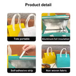 Saco Térmico para Takeaway de Papel de Alumínio, 50 Sacos por Pacote, Tamanho: 21x26x11cm, Pequeno 21x26x11cm, Médio 24x24x15cm, Grande 26x26x17cm, Extra Grande 30x30x20cm