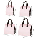 Saco Térmico para Takeaway de Papel de Alumínio, 50 Sacos por Pacote, Tamanho: 21x26x11cm, Pequeno 21x26x11cm, Médio 24x24x15cm, Grande 26x26x17cm, Extra Grande 30x30x20cm