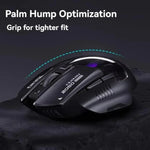 Inphic Bluetooth Wireless Mouse Office & Gaming LED Charging Mice, Dual Mode White, Tri-Mode Black, Tri-Mode White