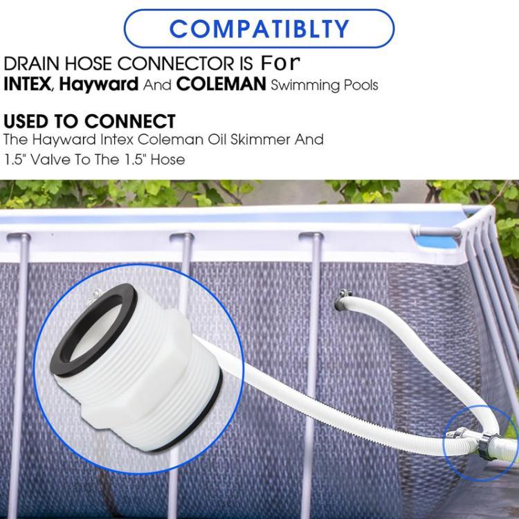Conector de 2 Vias para Mangueira de Piscina de 1.5 Polegadas para Intex, Coleman, Hayward