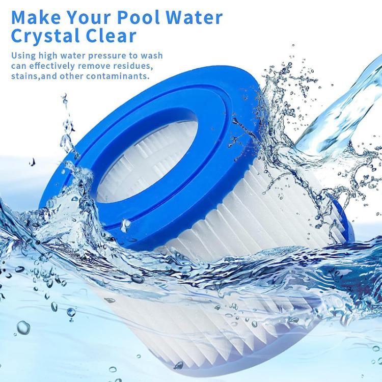 Cartucho de Substituição para Filtro de Limpeza de Piscina para Bestway, Lay-Z-Spa, Coleman, SaluSpa e Intex, Cartucho VI