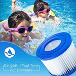 Cartucho de Substituição para Filtro de Limpeza de Piscina para Bestway, Lay-Z-Spa, Coleman, SaluSpa e Intex, Cartucho VI