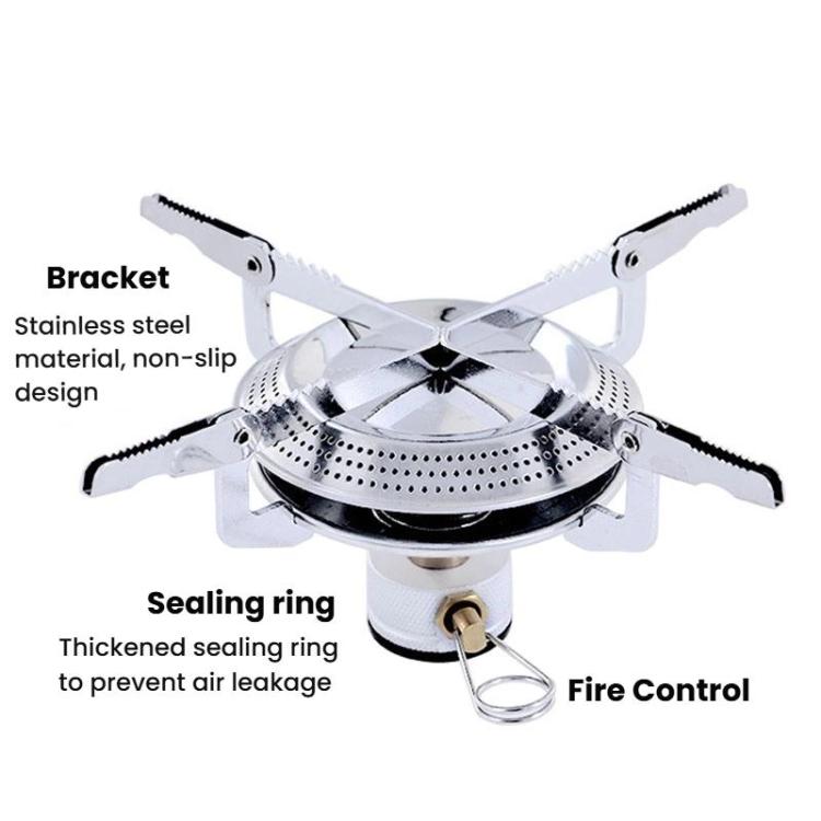 AOTU AT6313 Outdoor Camping Round Burner Integrated Gas Stove With High Power Burner, AT6313