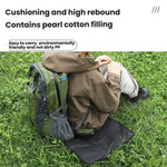 AOTU AT6216-1 37x35cm Outdoor Portable Moisture-proof Folding Cushion Oxford Cloth Camping Beach Thickened Heat Insulation Cushion