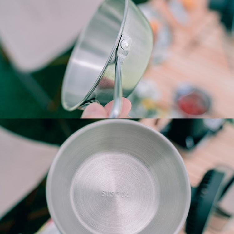 AOTU AT6446 Outdoor 304 Stainless Steel Bowl Camping Tableware, 300ml, 400ml, 600ml
