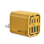 50W 3USB+3Type-C 6 Ports Fast Charging Cell Phone Charger, EU Plug (Black), EU Plug (White), EU Plug (Yellow), US Plug (Black), US Plug (White), US Plug (Yellow), UK Plug (Black), UK Plug (White), UK Plug (Yellow)