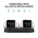 Base de Armazenamento 2 em 1 para Apple Watch / Auriculares AhaStyle DD97, Dock de Carregamento de Secretária em Silicone