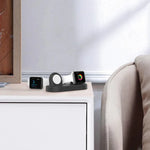 Base de Armazenamento 2 em 1 para Apple Watch / Auriculares AhaStyle DD97, Dock de Carregamento de Secretária em Silicone