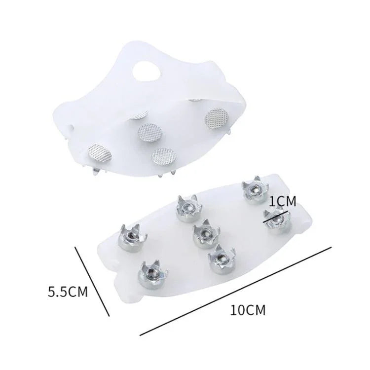 AOTU AT8614 1 par de Capa de Sapato Antiderrapante com 7 Dentes para Exterior Garras Antiderrapantes para Montanhismo e Gelo