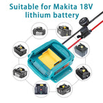 Carregador de bateria de lítio Makita 18V 18650, conversor de bateria para ferramenta, sem interruptor de proteção, com interruptor de proteção