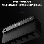 Esterilizador e Secador Inteligente de Escova de Dentes UV com Sensor Humano, Display de Tempo, Carregamento Rápido USB-C, Suporte de Parede Sem Perfuração