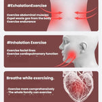 Halteres Portáteis para Exercícios Abdominais de Respiração Treinador de Capacidade Vital do Core