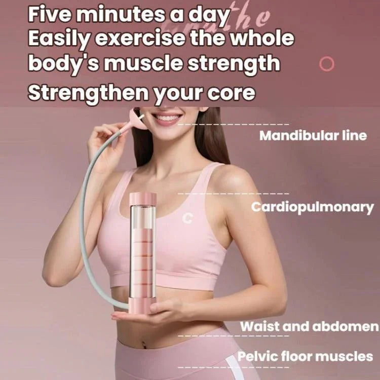 Halteres Portáteis para Exercícios Abdominais de Respiração Treinador de Capacidade Vital do Core