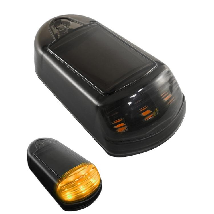 Solar-Powered Roof Warning Light LED Roof Strobe Light For Trucks Pickups, Transparent Yellow Light, Transparent White Light, Transparent 7 Colors, Transparent Black Yellow Light, Transparent Black White Light, Transparent Black 7 Colors