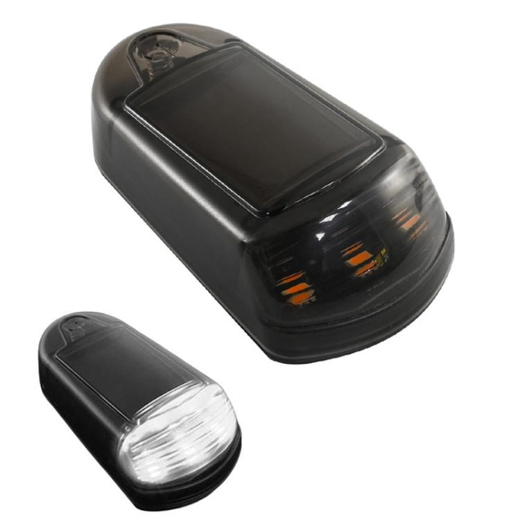 Solar-Powered Roof Warning Light LED Roof Strobe Light For Trucks Pickups, Transparent Yellow Light, Transparent White Light, Transparent 7 Colors, Transparent Black Yellow Light, Transparent Black White Light, Transparent Black 7 Colors
