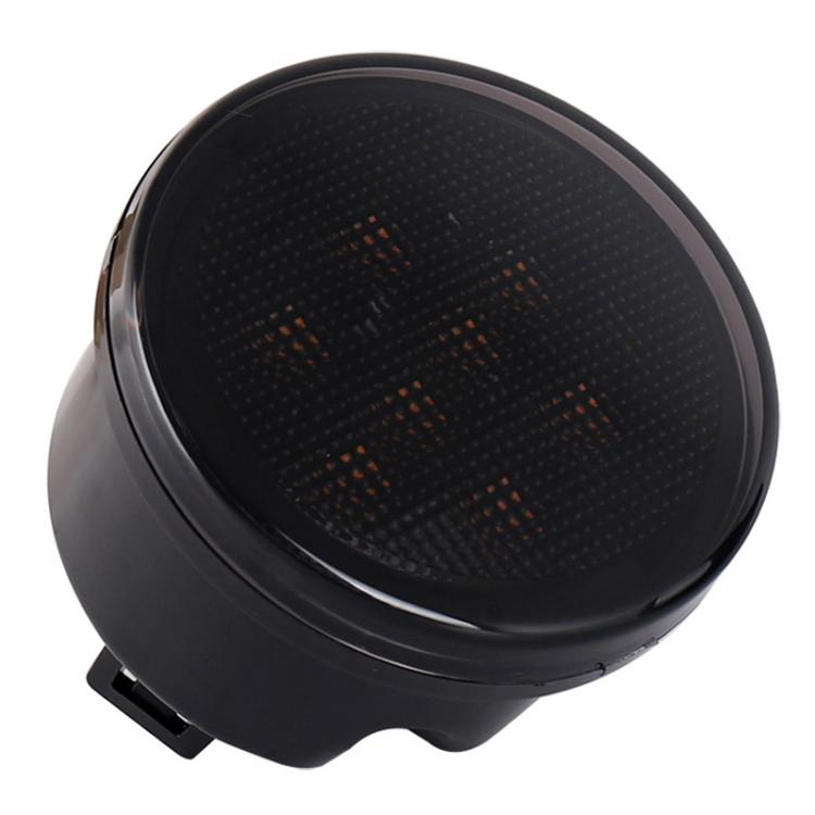 2pcs For Wrangler Plum Blossom-Shaped Yellow LED Car Lights Car Modified Grille Turn Signal Lights, With Aperture, Without Aperture