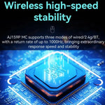 Ajazz AJ159P MC Rato Sem Fios Magnético Tri-modo Ergonómico, Leve e Silencioso para Gaming