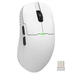 Ajazz Rato Gaming Modo Duplo 2.4G / Com Fio Chip PAW3395, AJ159P com Base de Carregamento Preto, AJ159P com Base de Carregamento Branco, AJ159 Branco