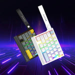 Ajazz AK029 Teclado Gaming com Fio de Mão Única com Interruptor Magnético Rice Edição HIFI com Retroiluminação RGB