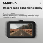 Suporte com Ventosa para Gravador de Condução WiFi com Visão Noturna HD e Gravação Frontal e Traseira Dupla