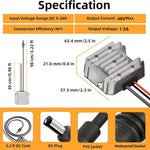 Power Converter Voltage Booster, 12V / 24V To 48V 1.5A With 1m DC Cable, 12V / 24V To 48V 1.5A With 1m DC Cable Clips