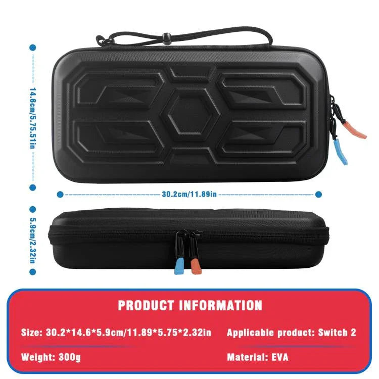 Capa Protetora Rígida Estilo Mecha para Nintendo Switch 2, Bolsa Portátil à Prova de Choques