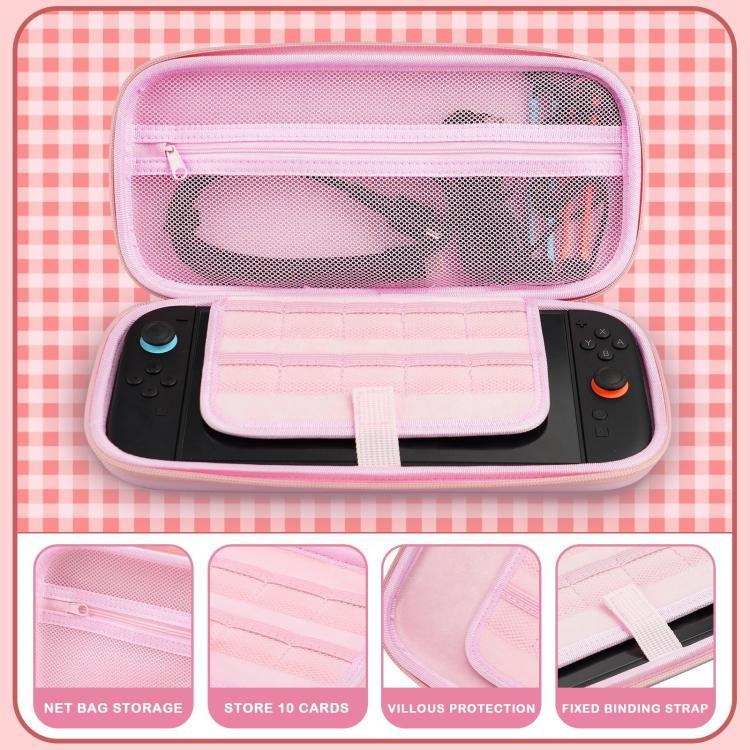 Conjunto de Acessórios Sakura para Nintendo Switch 2, Estojo de Transporte Portátil com Capa, 4 Protetores para Polegares, Protetor de Ecrã e Suporte