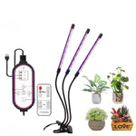Luz de Crescimento para Plantas com Clip, Espectro Completo, com Controlo Remoto, 2 Cabeças, 3 Cabeças, 4 Cabeças