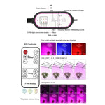 Luz de Crescimento para Plantas com Clip, Espectro Completo, com Controlo Remoto, 2 Cabeças, 3 Cabeças, 4 Cabeças