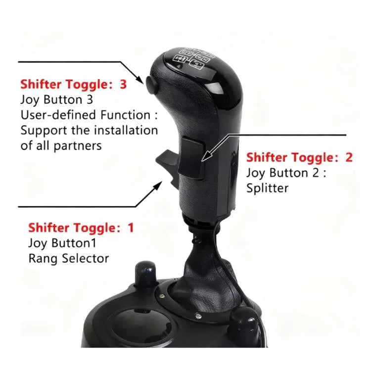 Simulador de Mudança de Velocidades Joystick para Jogos de Corrida para Logitech G29 / G27 / G25 / G923, HB043