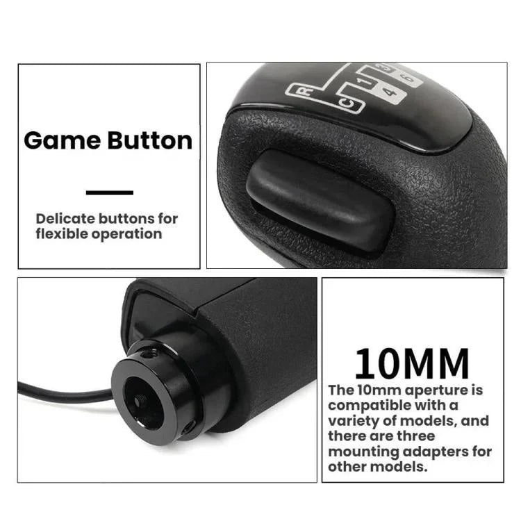 Manípulo de Mudança de Velocidades Simulador Joystick para Jogos de Corrida Eurogamer para Logitech G29 / G27 / G25, HB044