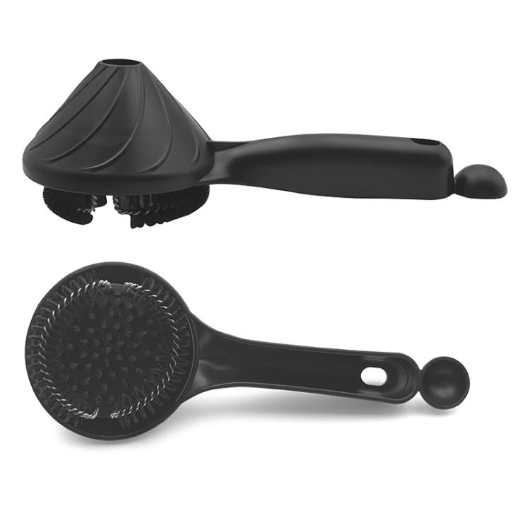 Escova de Limpeza para Cabeça de Grupo de Máquina de Espresso 58mm com Design de Funil e Cerdas de Nylon para Porta-filtro