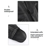Casaco de Chuva Refletor, Impermeável, Leve para Ciclismo ao Ar Livre WEST BIKING, S, M, L, XL, XXL, XXXL, XXXXL