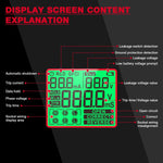 HABOTEST Tomada de Teste Elétrico Inteligente com Display Digital, HT97B Plugue US, HT97D Plugue EU, HT97E Plugue UK