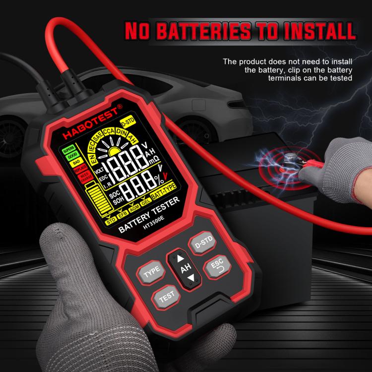 Testador de Vida de Bateria de Carro HABOTEST 12/24V