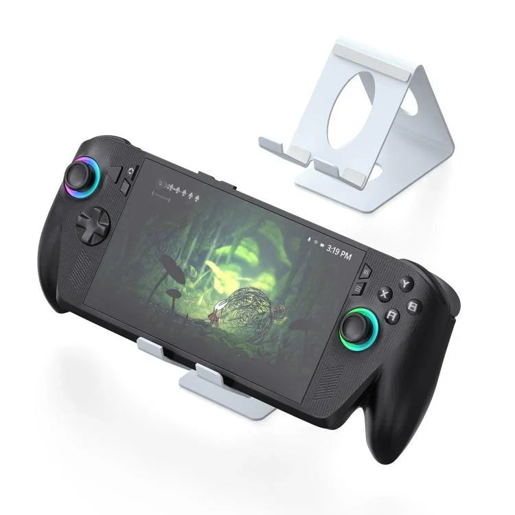 Suporte de Secretária Universal em Metal JYS para Consolas Portáteis Compatível com ROG Xbox Ally/X, Switch, Steam Deck e Lenovo Legion Go, Suporte Branco, Suporte Preto
