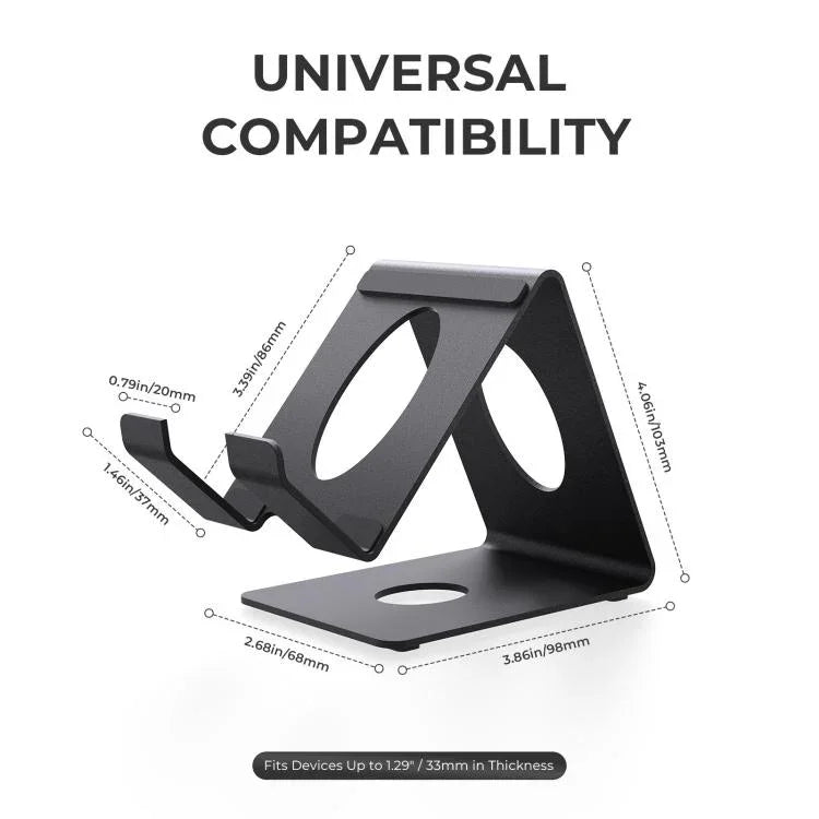Suporte de Secretária Universal em Metal JYS para Consolas Portáteis Compatível com ROG Xbox Ally/X, Switch, Steam Deck e Lenovo Legion Go, Suporte Branco, Suporte Preto