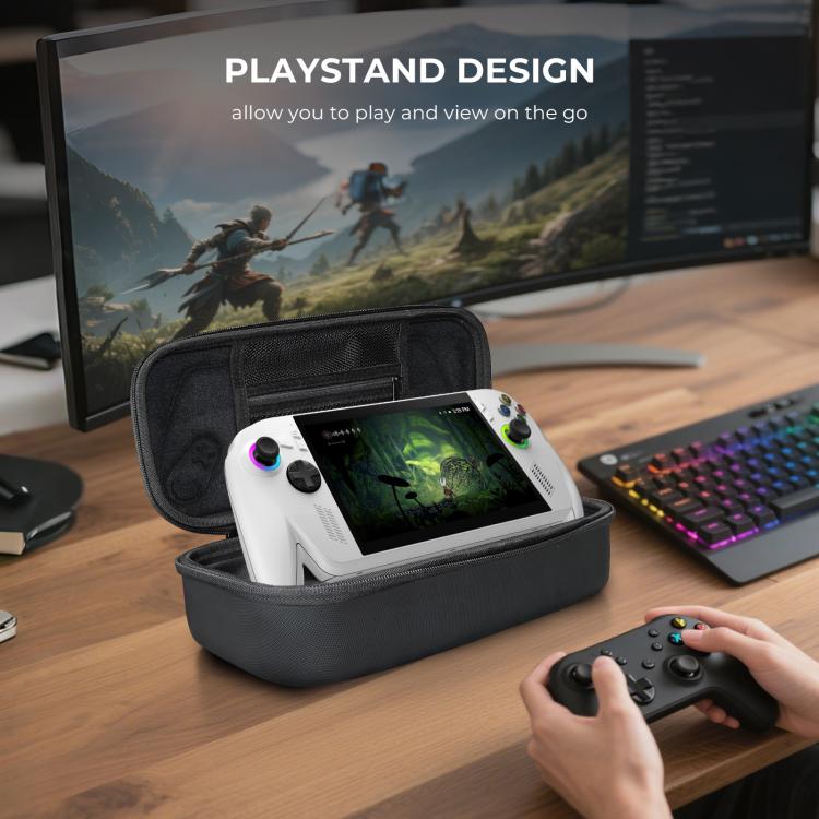 Estojo Rígido de Transporte JYS para Consola Portátil ROG Xbox Ally/X, Bolsa de Viagem com Zíper, JYS-X152 Branco, JYS-X152 Preto